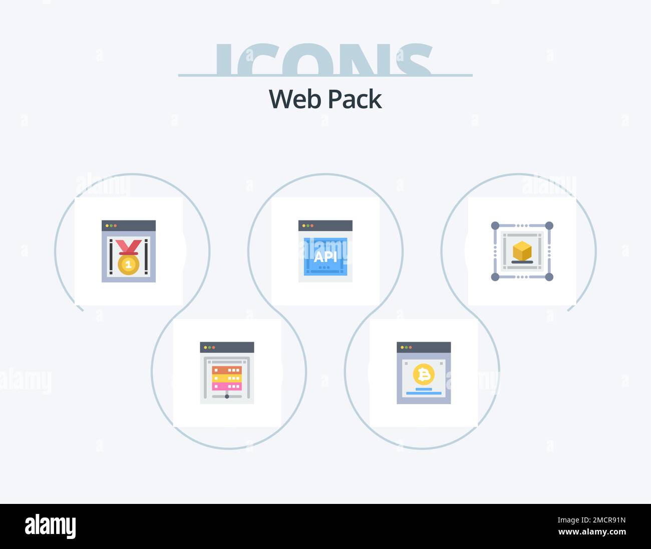 Web Pack Flat Icon Pack 5 Icon Design. box. software. best website ...