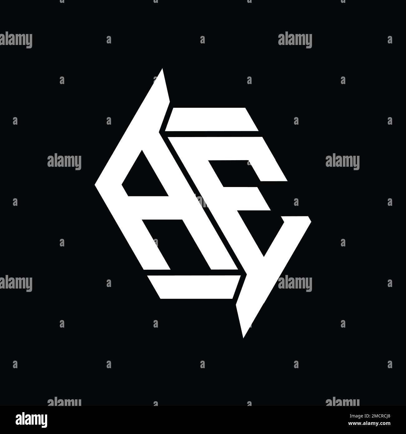 AE Logo monogram hexagon modern abstract shape vector images design ...