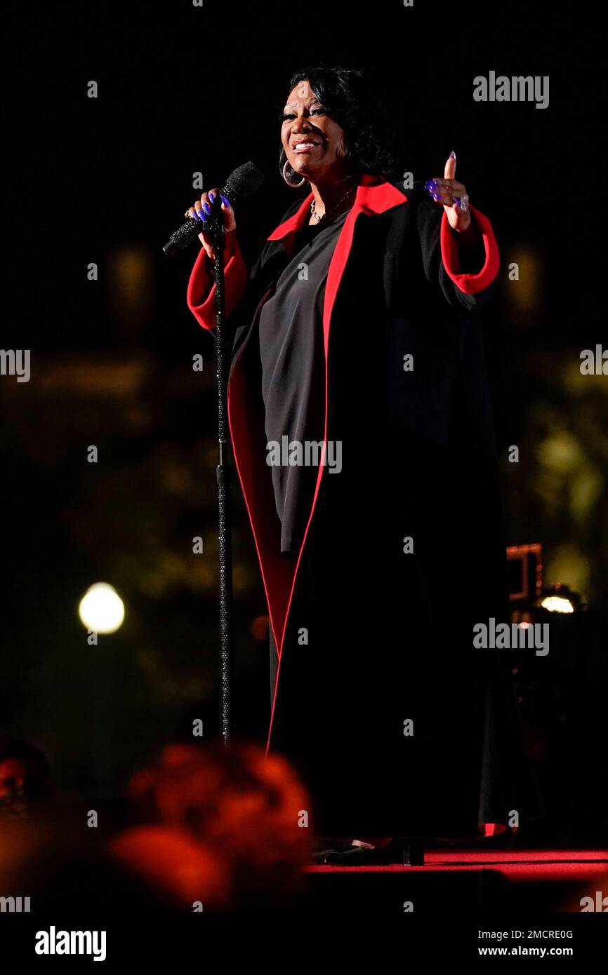 Patti LaBelle performs as President Joe Biden and first lady Jill Biden