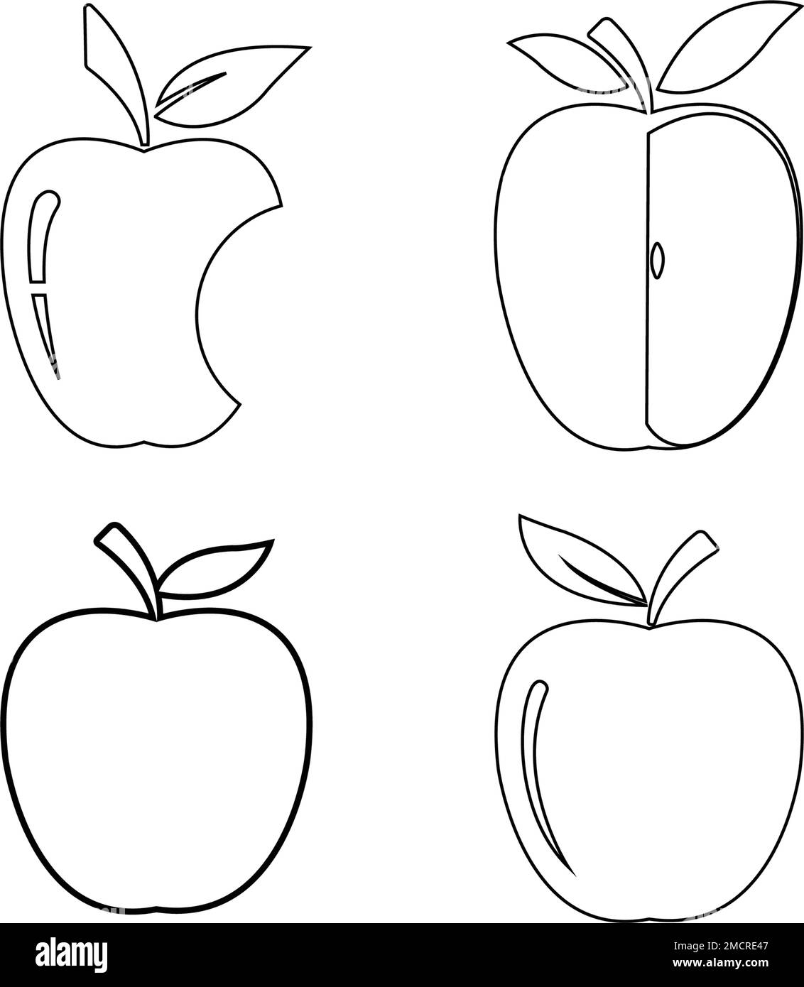 Healthy Apple icon logo vector illustration Stock Vector Image & Art ...