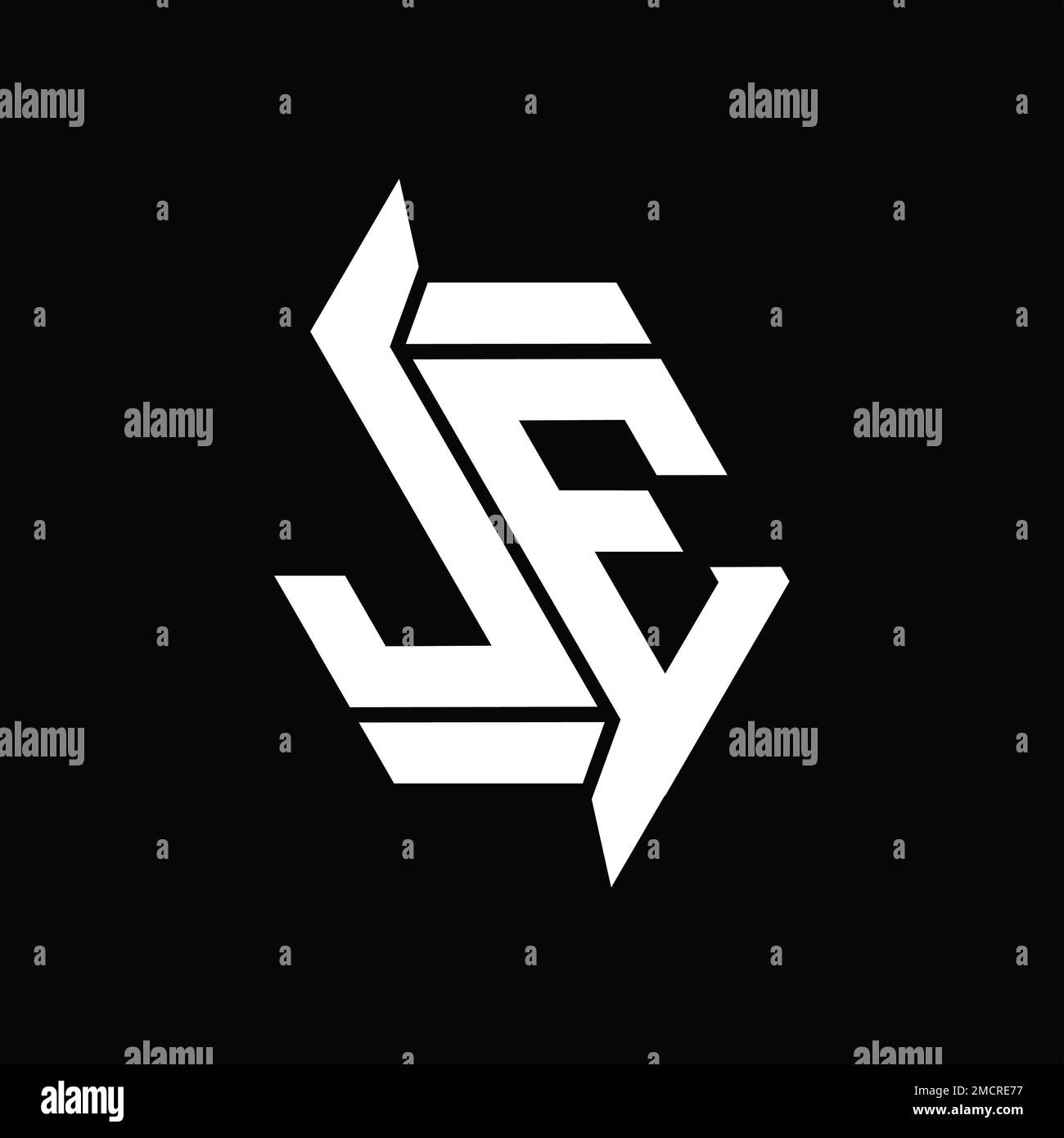 JE Logo monogram hexagon modern abstract shape vector images design ...