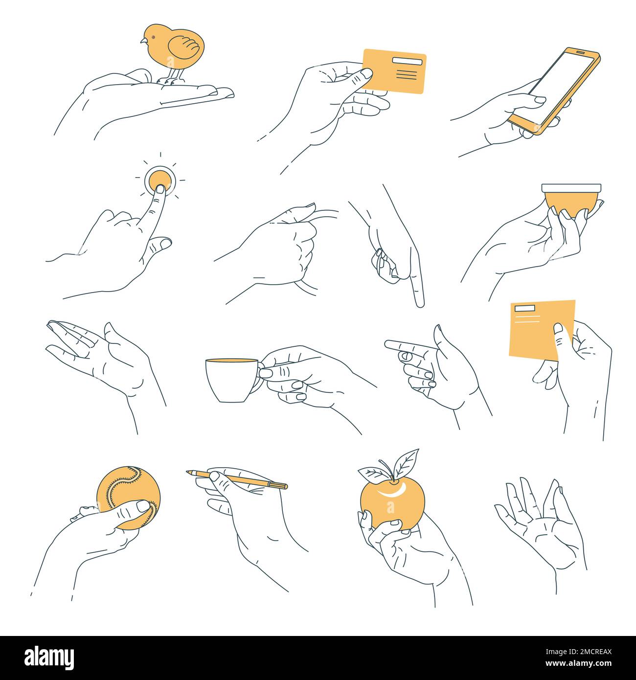 Hand Holding Object Drawing