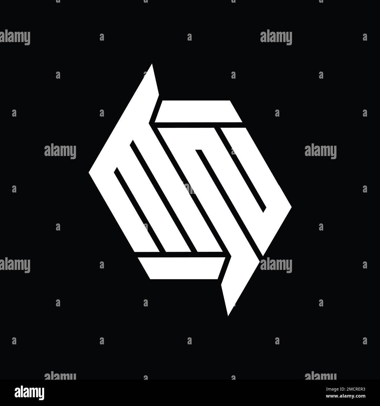 MN Logo monogram hexagon modern abstract shape vector images design ...