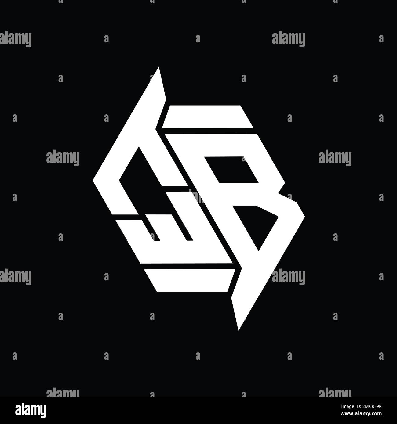 QB Logo monogram hexagon modern abstract shape vector images design ...