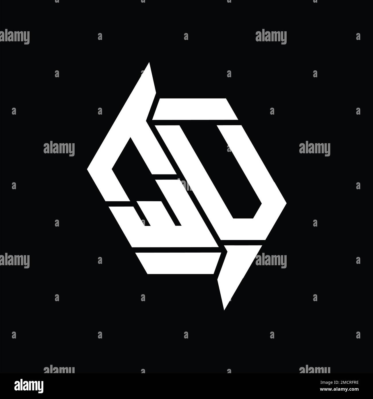 QV Logo monogram hexagon modern abstract shape vector images design ...
