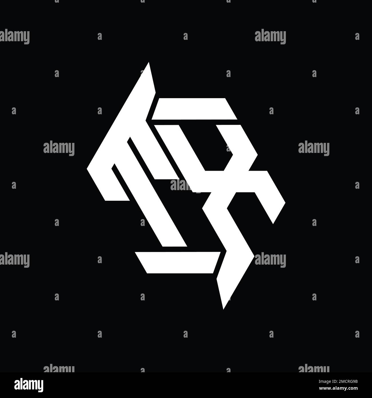 TX Logo monogram hexagon modern abstract shape vector images design ...