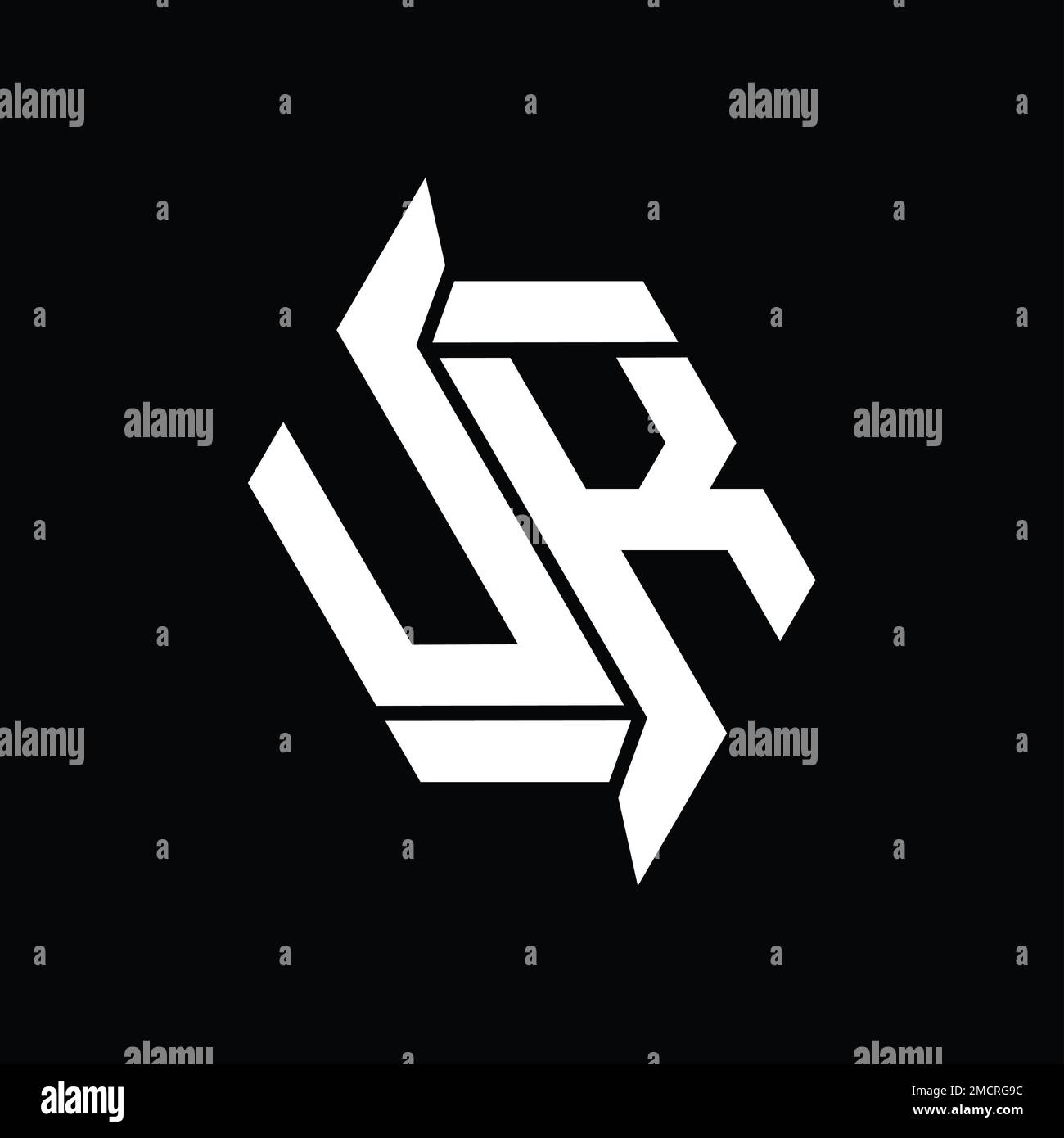 UK Logo monogram hexagon modern abstract shape vector images design ...
