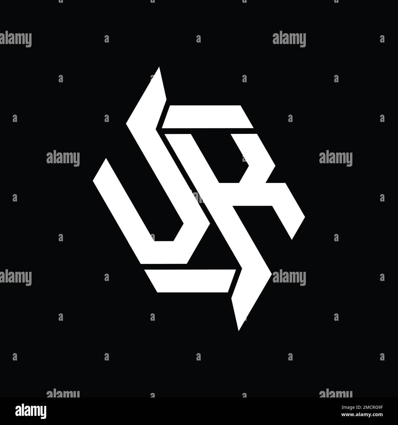 VK Logo monogram hexagon modern abstract shape vector images design ...
