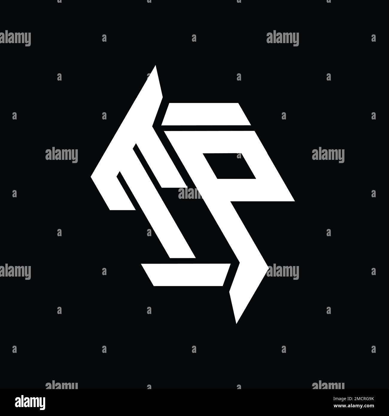 TP Logo monogram hexagon modern abstract shape vector images design ...