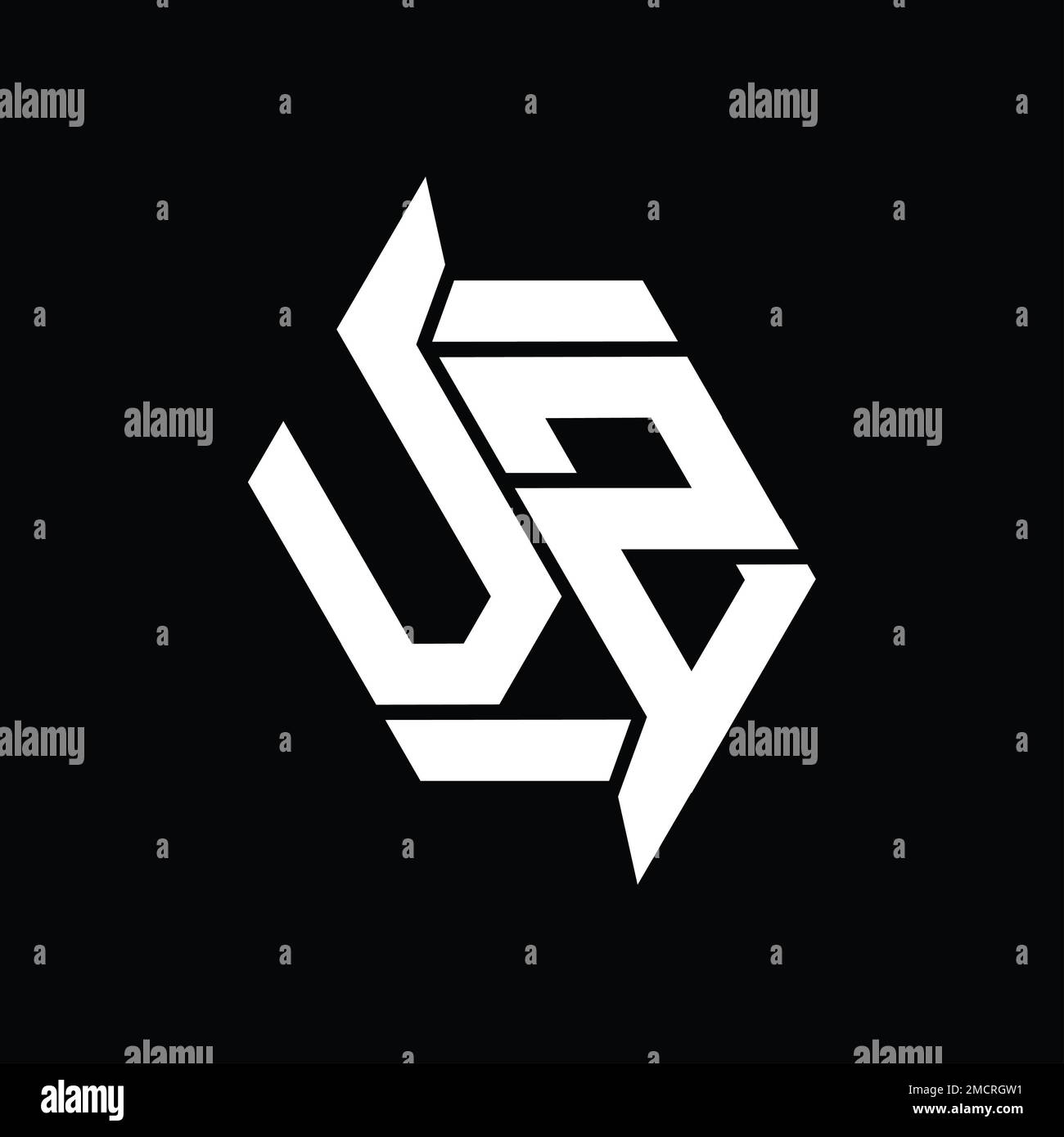 VZ Logo monogram hexagon modern abstract shape vector images design ...
