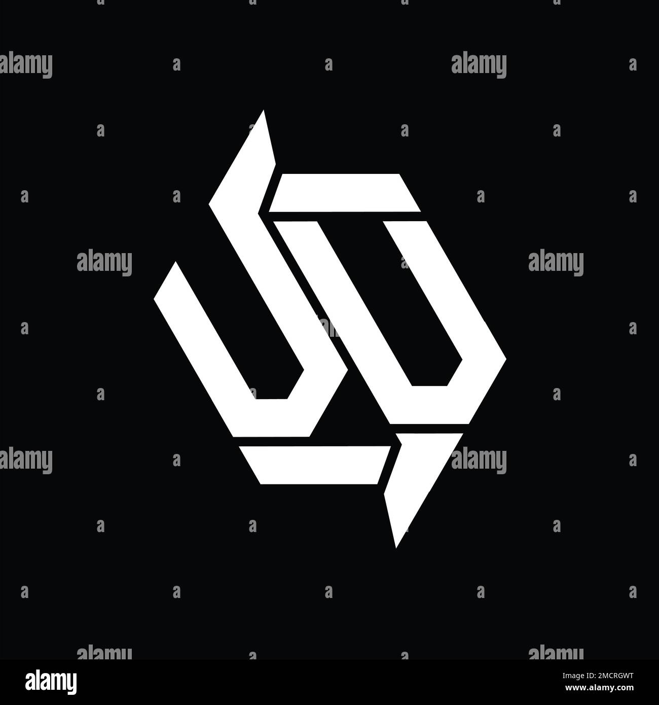 VV Logo monogram hexagon modern abstract shape vector images design ...