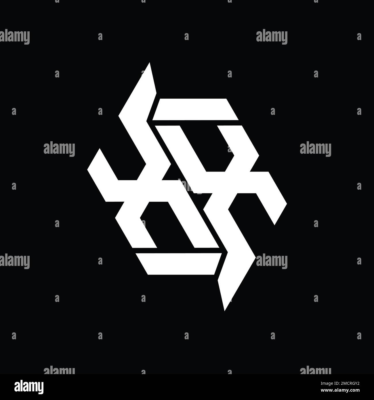 XX Logo monogram hexagon modern abstract shape vector images design ...