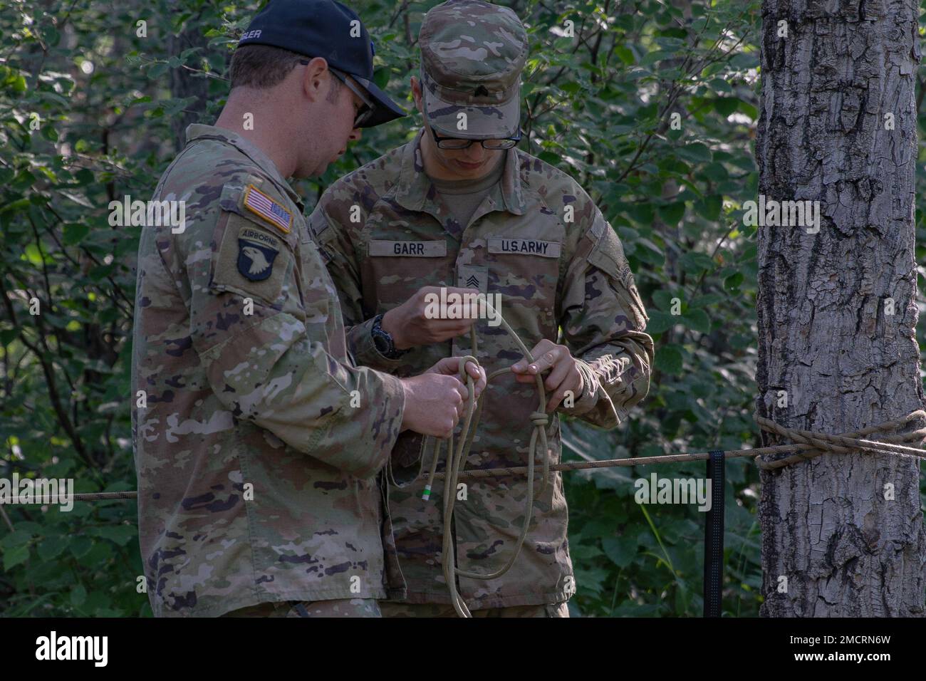 Staff Sgt. John Pegler, Northern Warfare Training Center, teaches Sgt