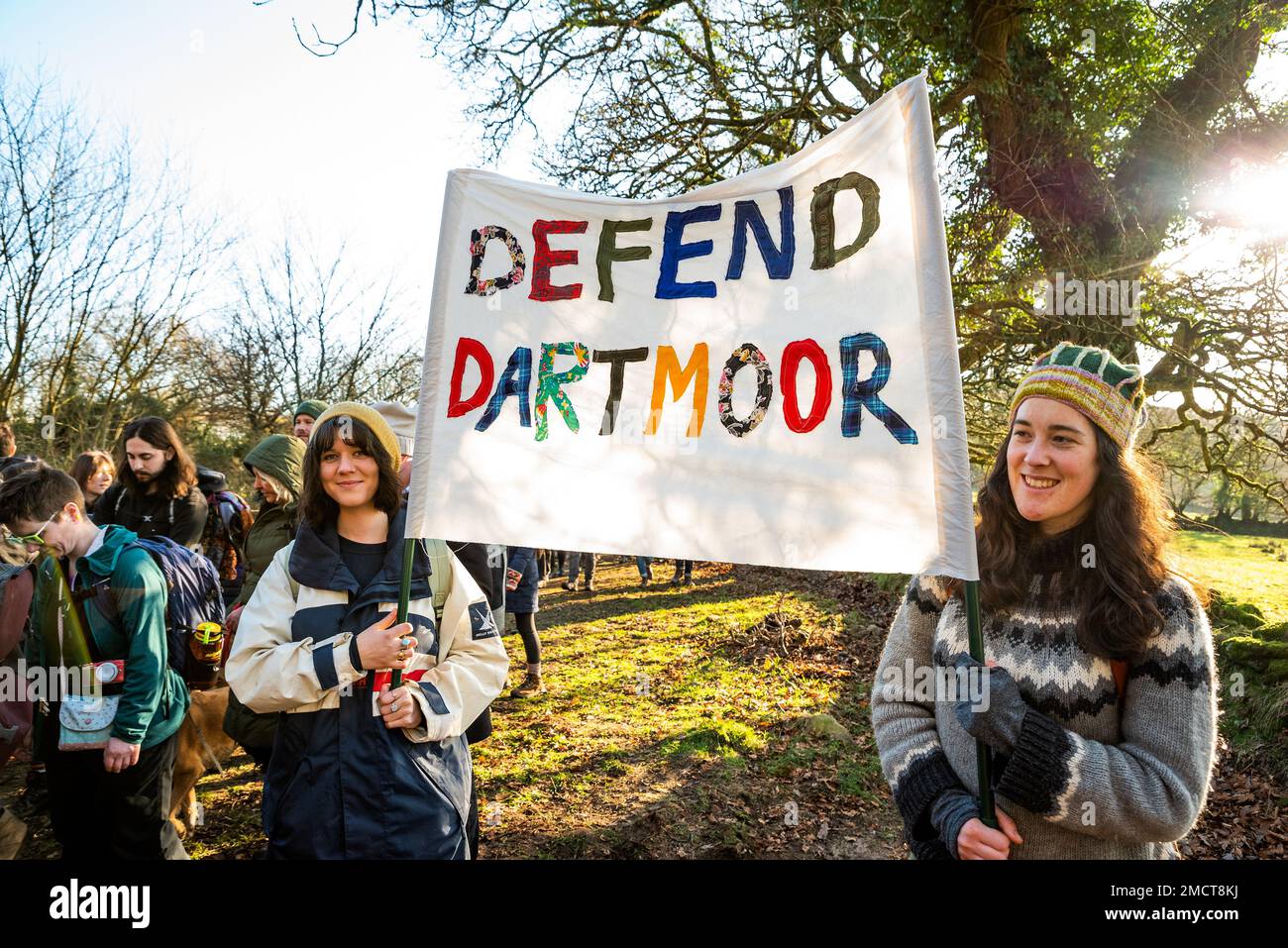Cornwood, Ivybridge, Devon, UK. 21st January 2023. Right to Roam