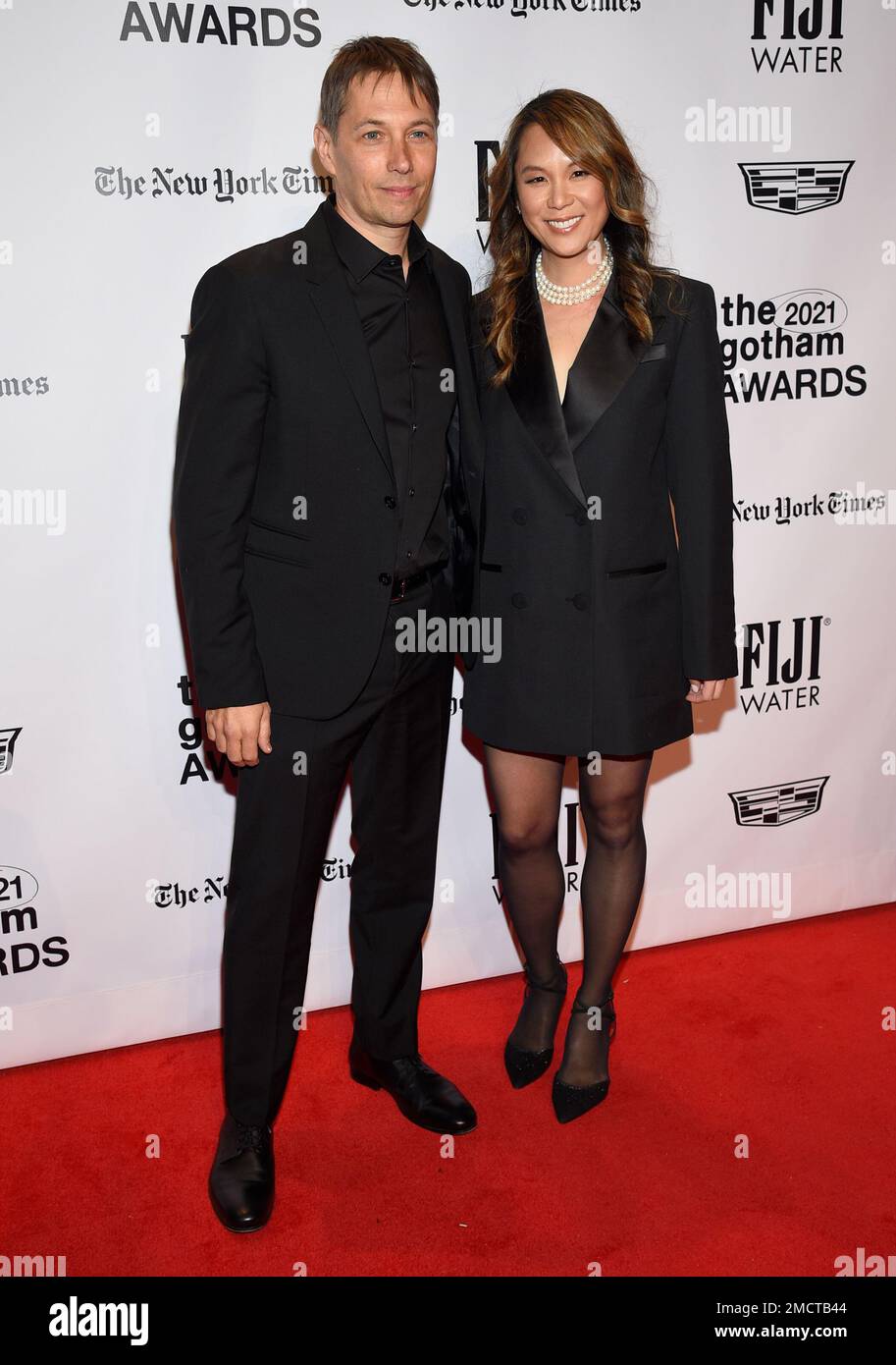 Sean Baker, left, and Samantha Quan attend the Gotham Awards at