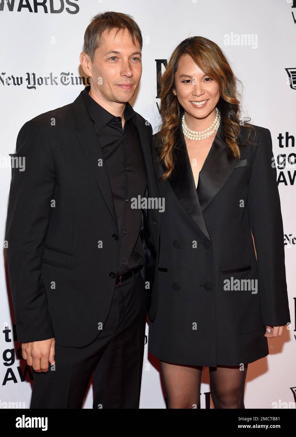 Sean Baker, left, and Samantha Quan attend the Gotham Awards at