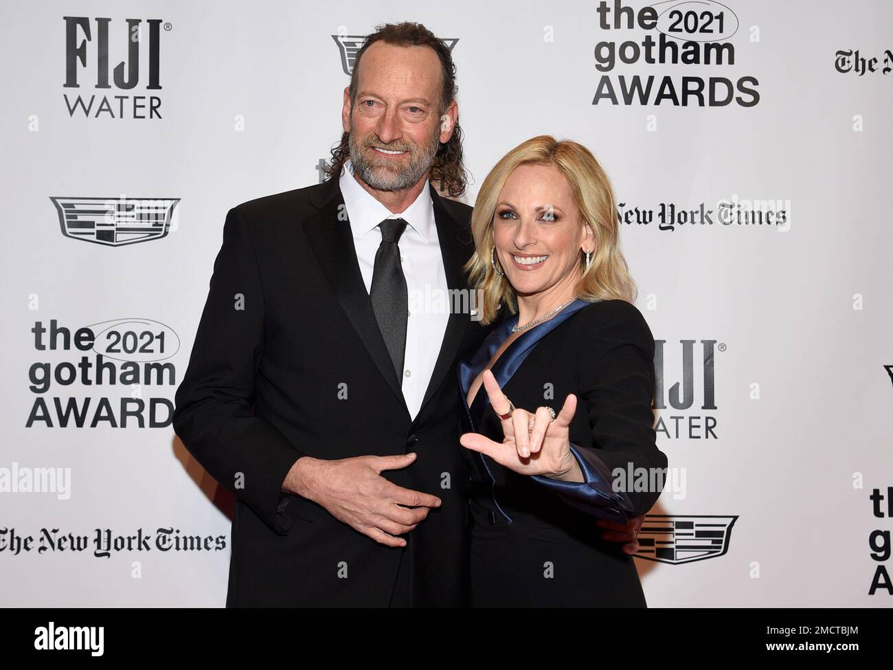 Evan Matlin Troy Kotsur, left, and Marlee Matlin attend the Gotham Awards at ...