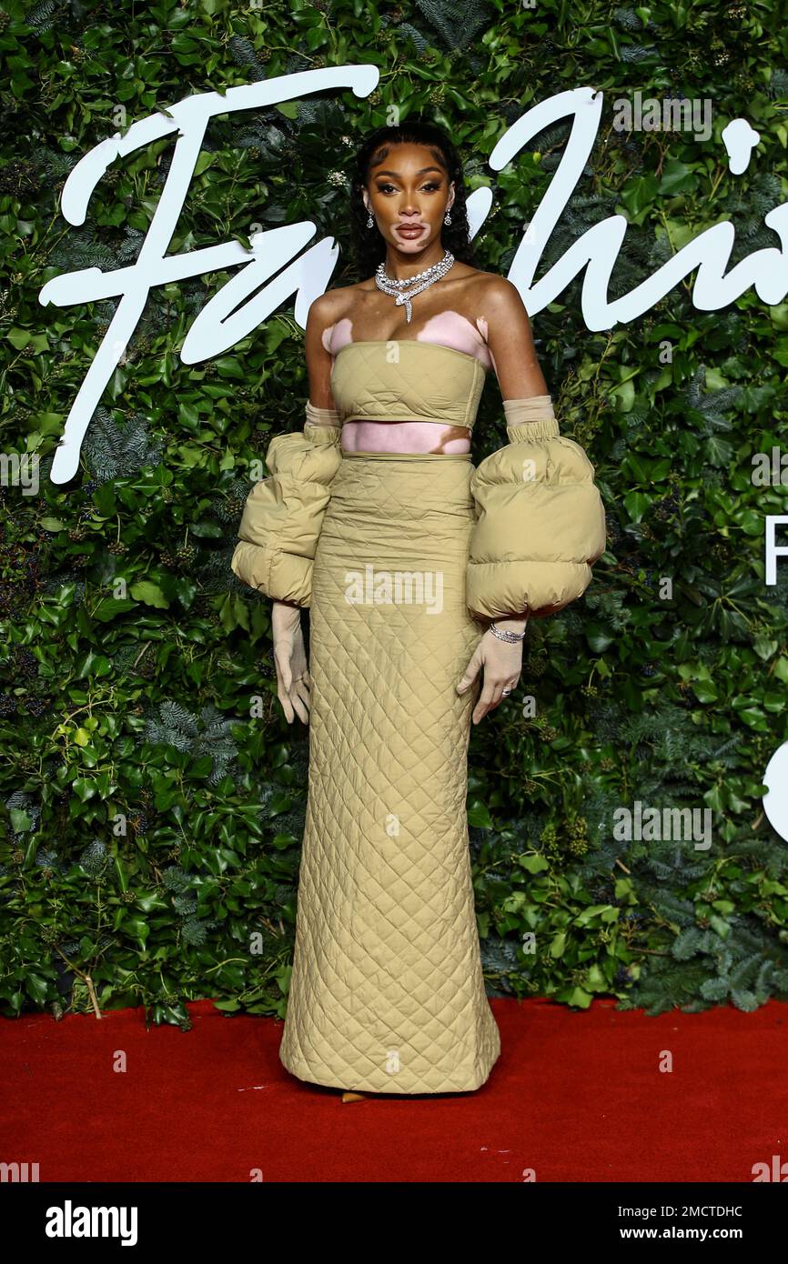 Winnie Harlow poses for photographers upon arrival at the The Fashion ...