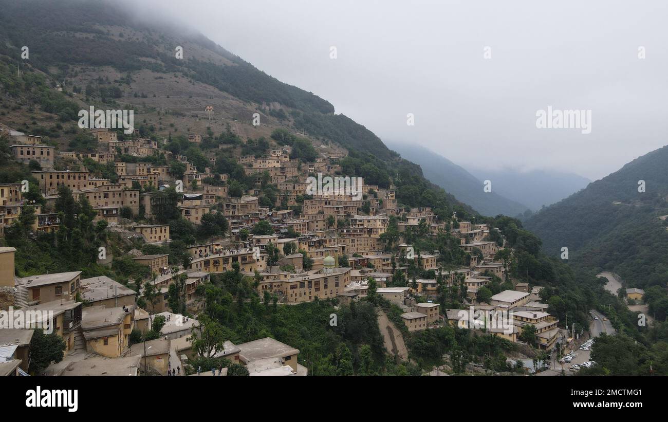 The Masouleh Beautiful Rooftop Village in Iran Stock Photo - Alamy