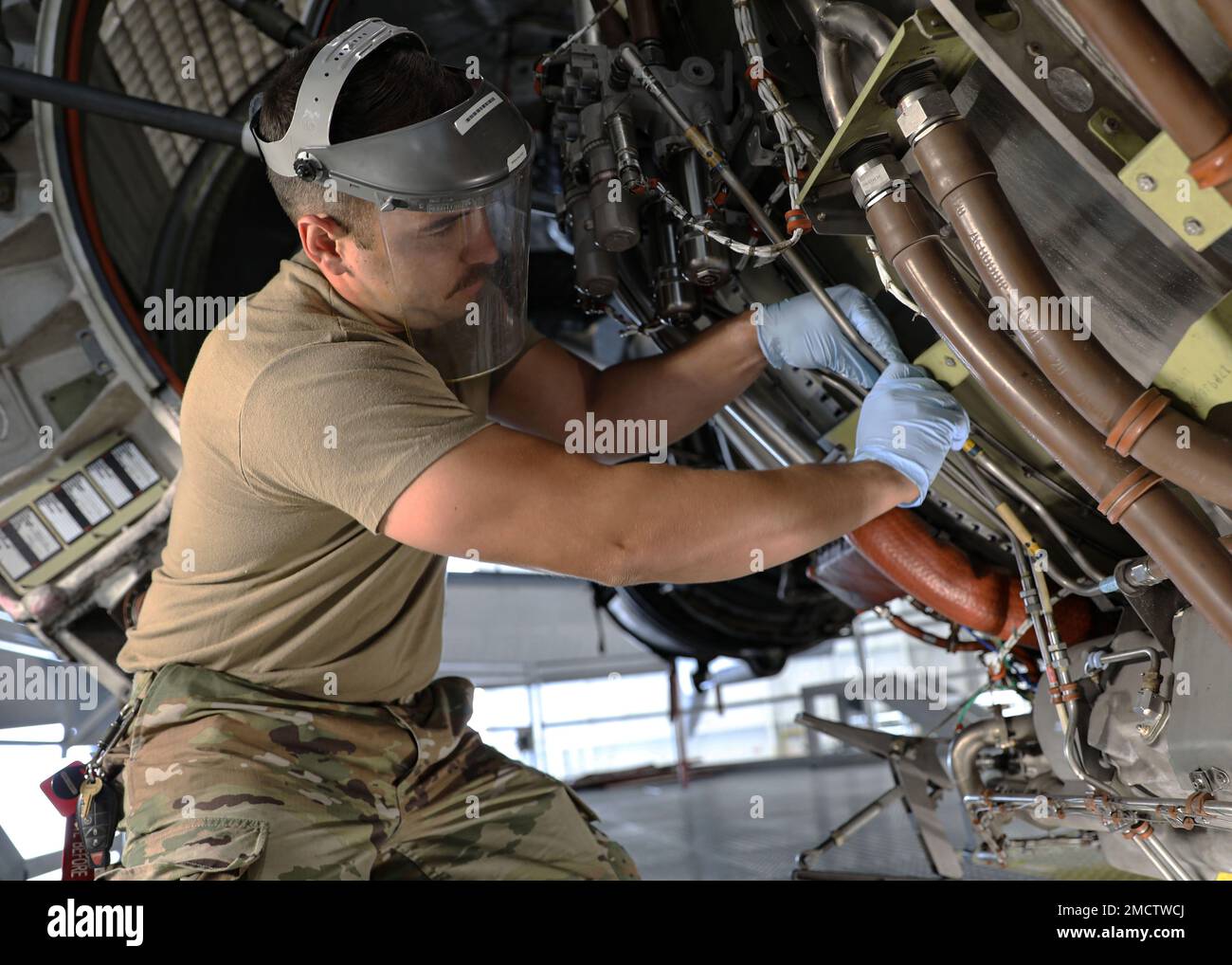 Staff Sgt. Anthony Carreon, an aircraft hydraulics specialist with the