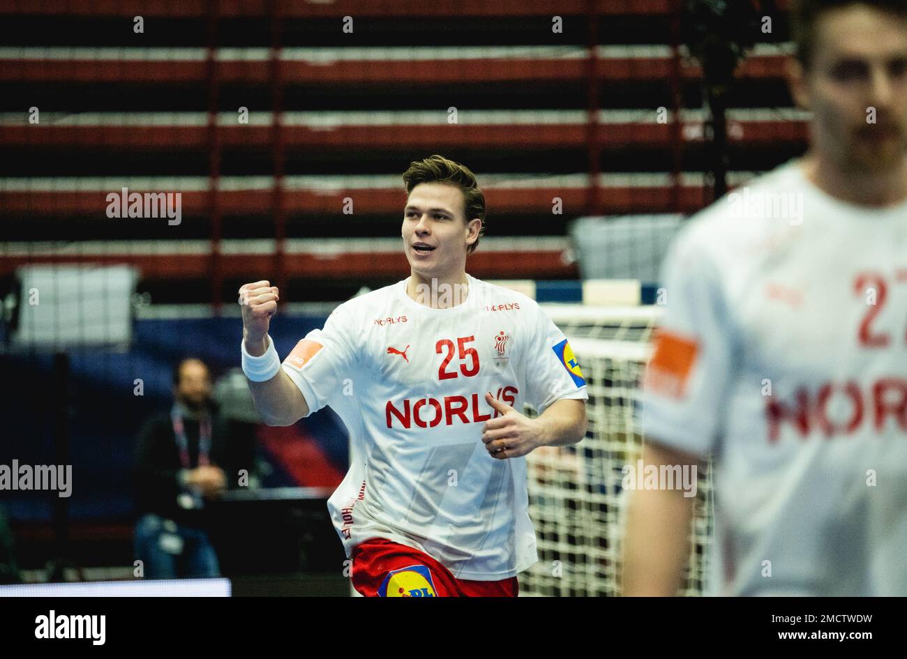 Malmo, Sweden. 21st Jan, 2023. Lukas (25) of Denmark seen