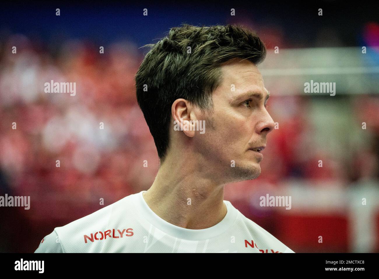 Malmo, Sweden. 21st Jan, 2023. Hans Lindberg (18) of Denmark seen