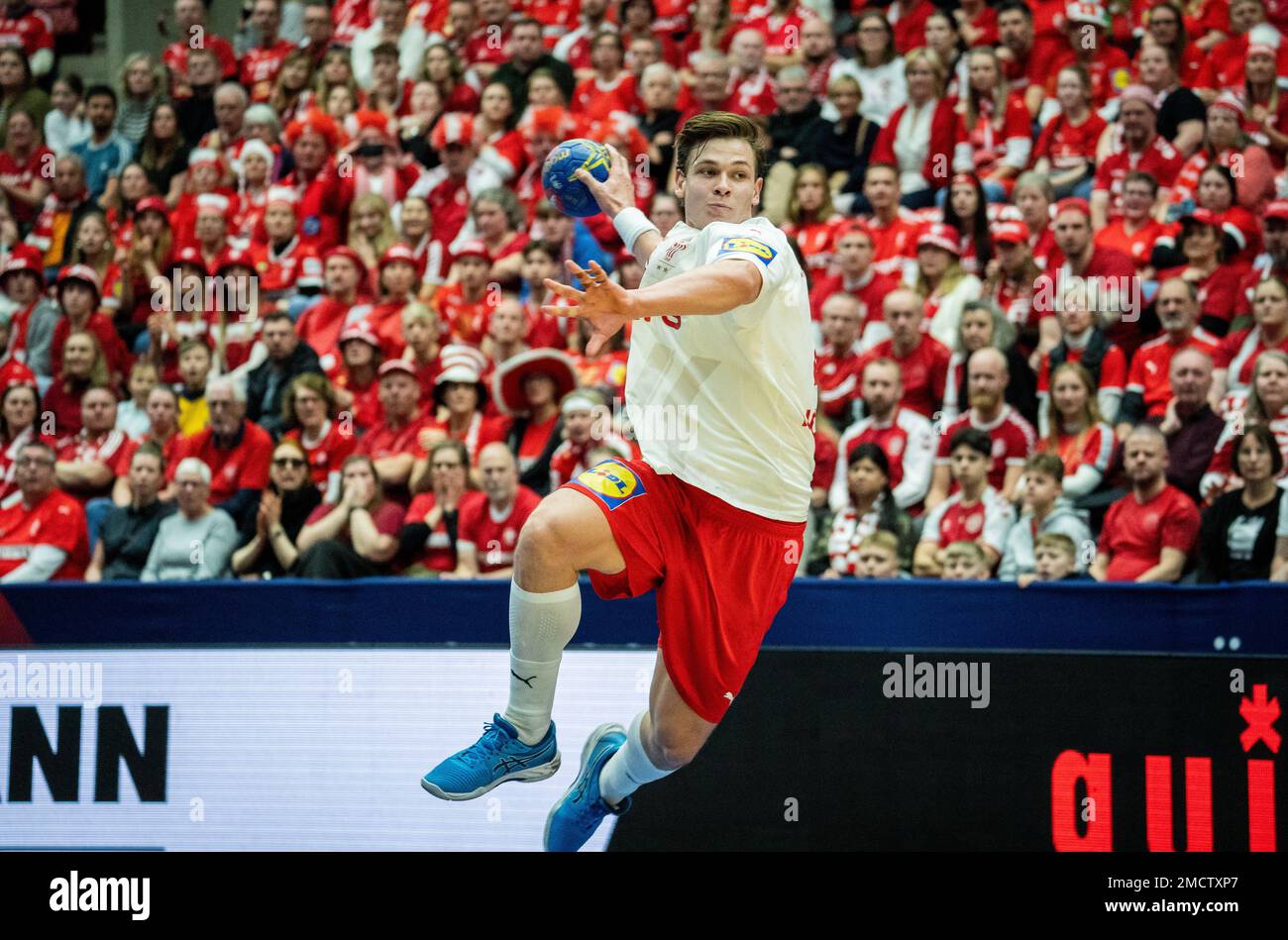 Malmo, Sweden. 21st Jan, 2023. Lukas (25) of Denmark seen