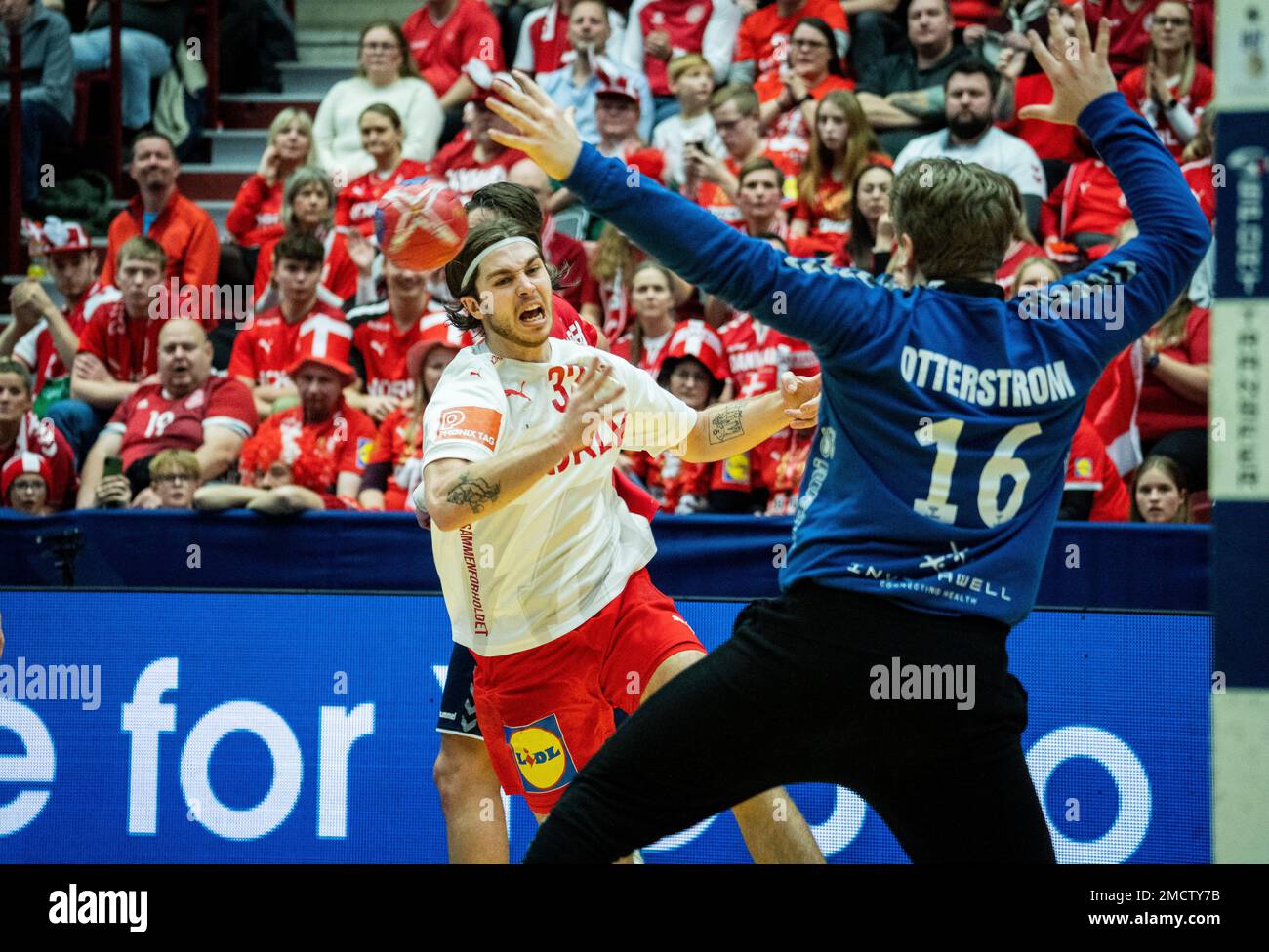 Malmo, Sweden. 21st Jan, 2023. Jacob Holm (32) of Denmark seen during