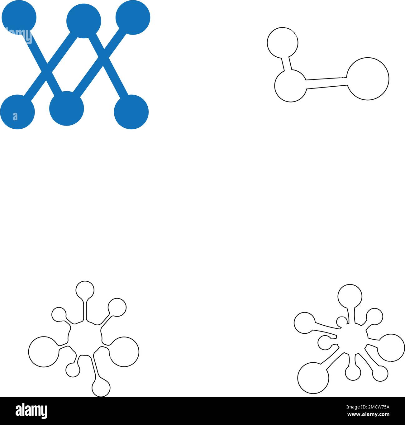 molecule logo vector icon template Stock Vector Image & Art - Alamy