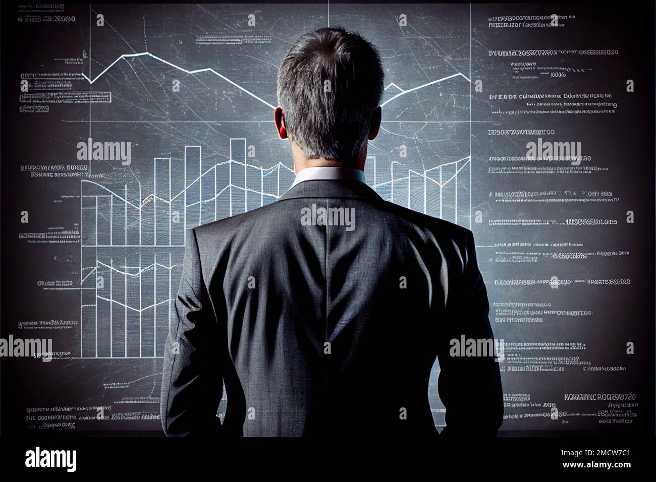 Black man suit graphs hi-res stock photography and images - Alamy