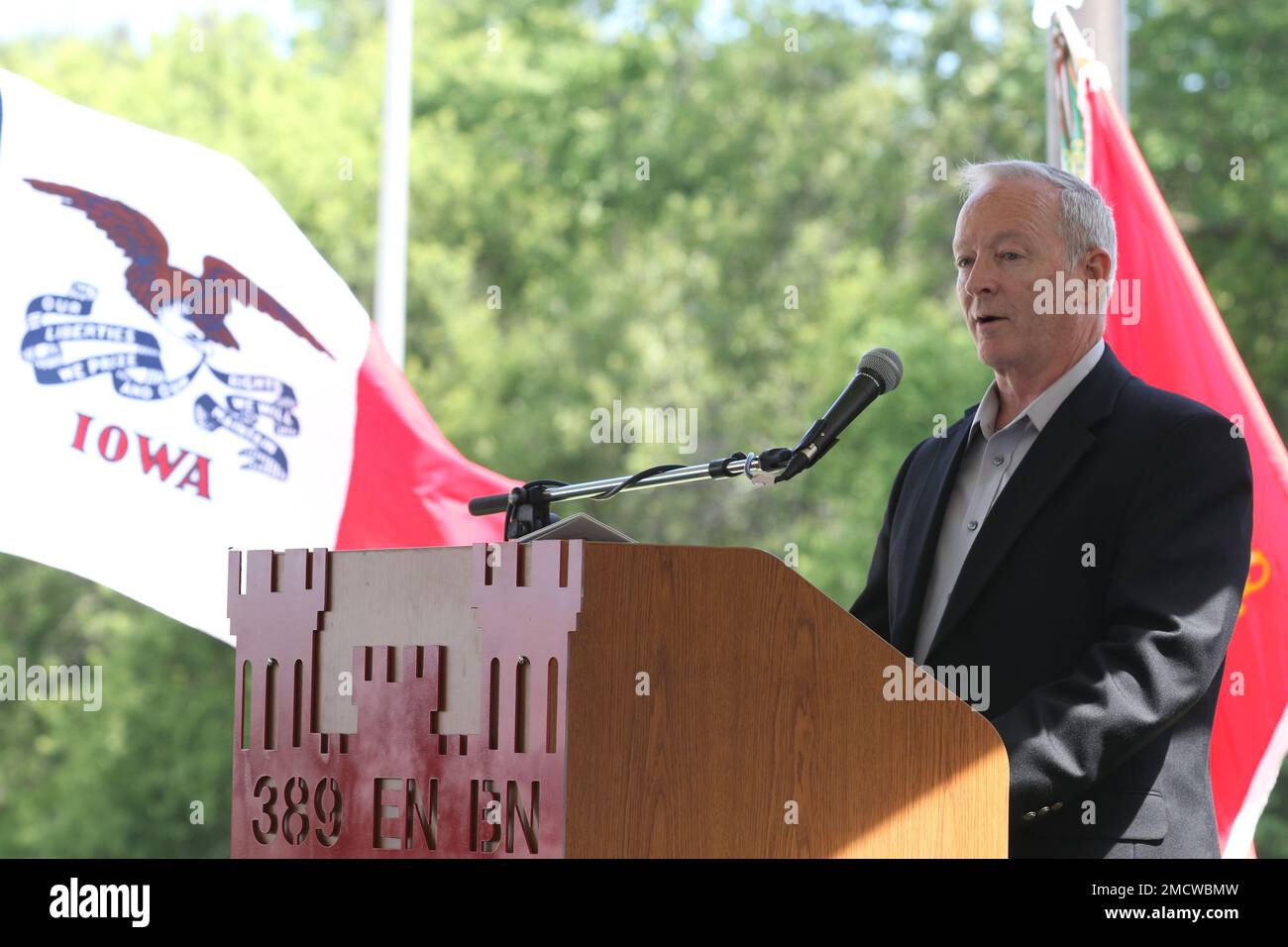 Kelly McNeese, chief of staff, 88th Readiness Division, speaks during ...