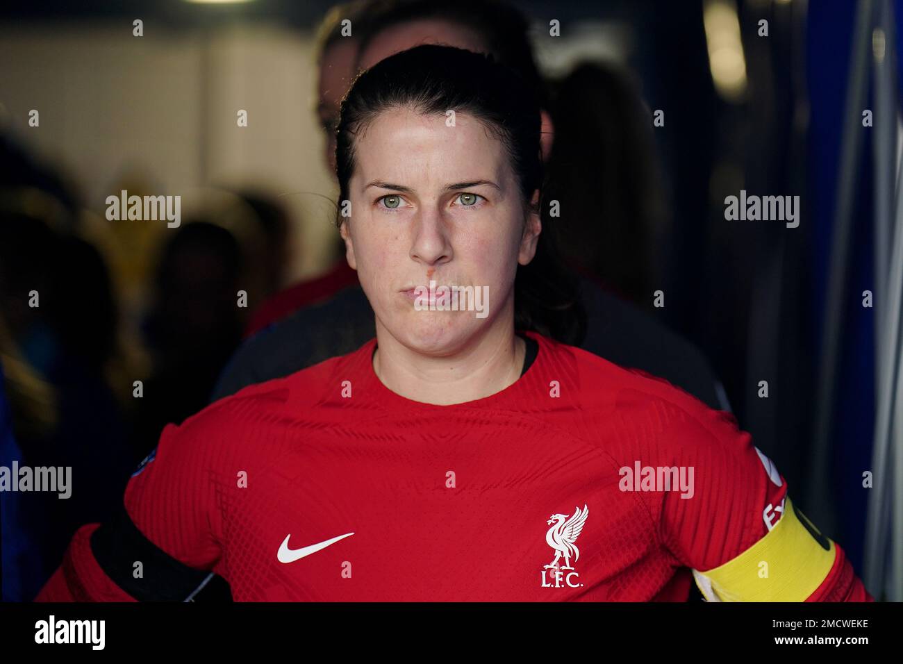 Liverpool's Niamh Fahey ahead of the Barclays Women's Super League match at Kingsmeadow, London. Picture date: Sunday January 22, 2023. Stock Photo