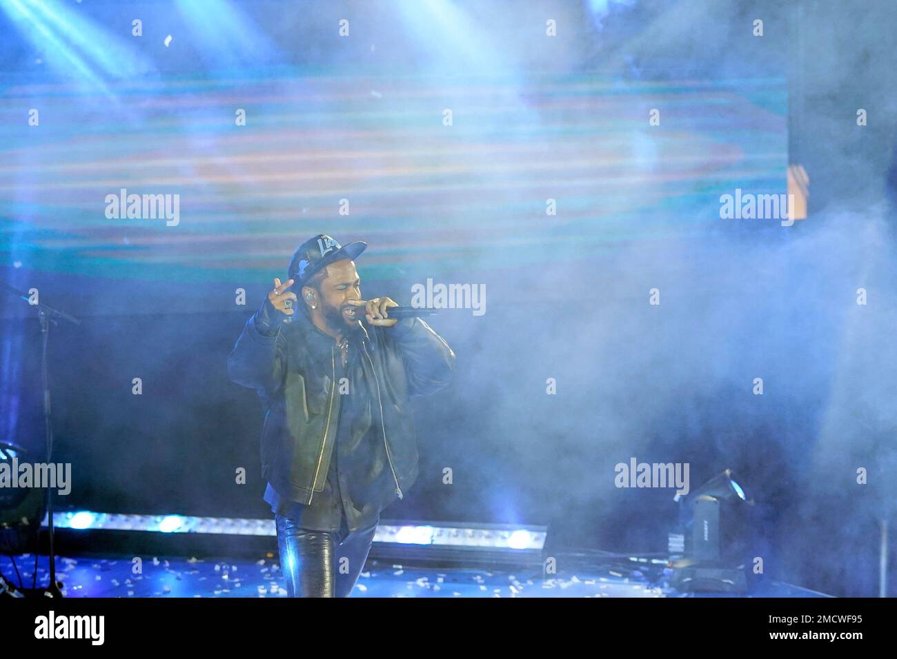 Osorio Rapper American rapper Big Sean performs during halftime of an NFL football ...