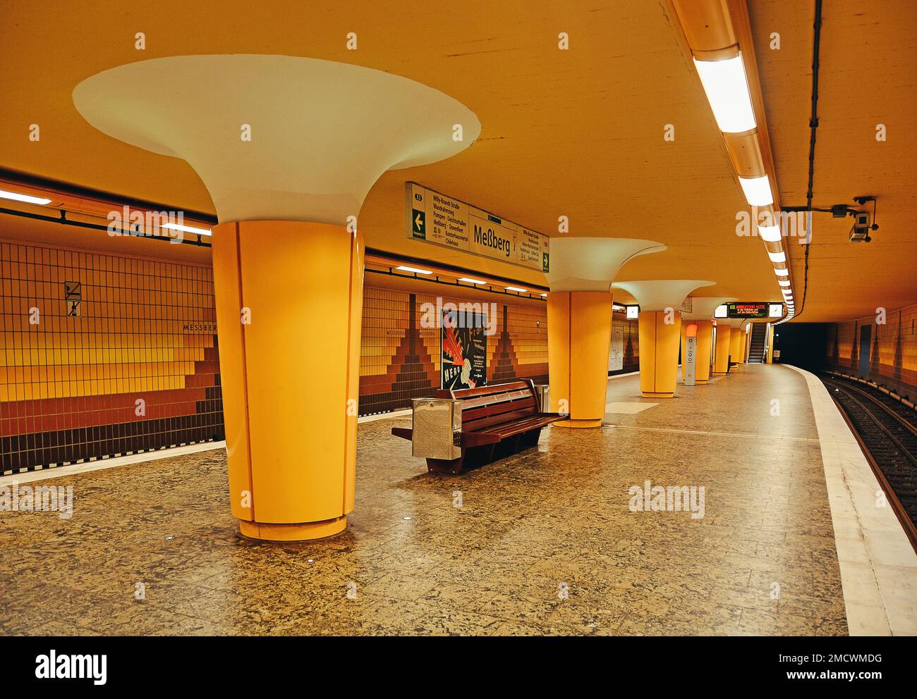 Messberg underground station, Hamburg, Germany Stock Photo