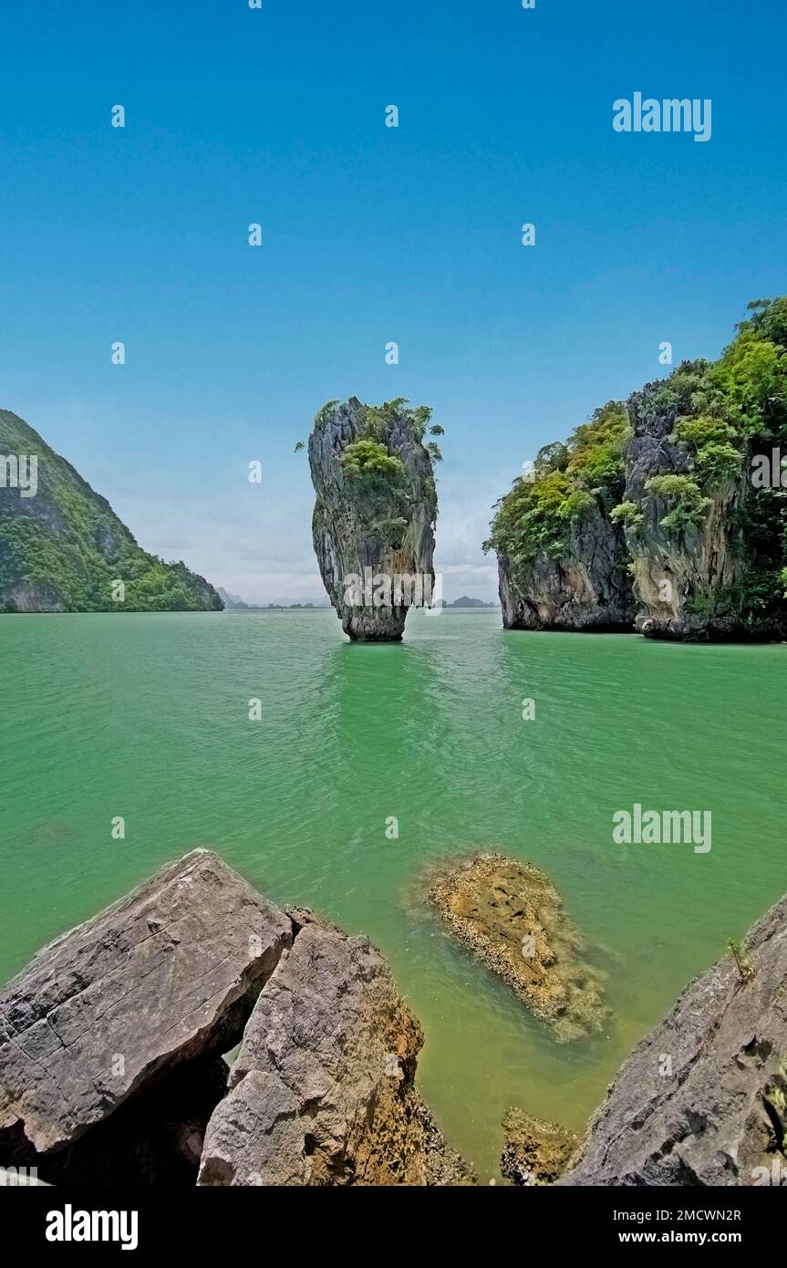Insel Phingan, JamesBondInsel, Thailand Stock Photo Alamy
