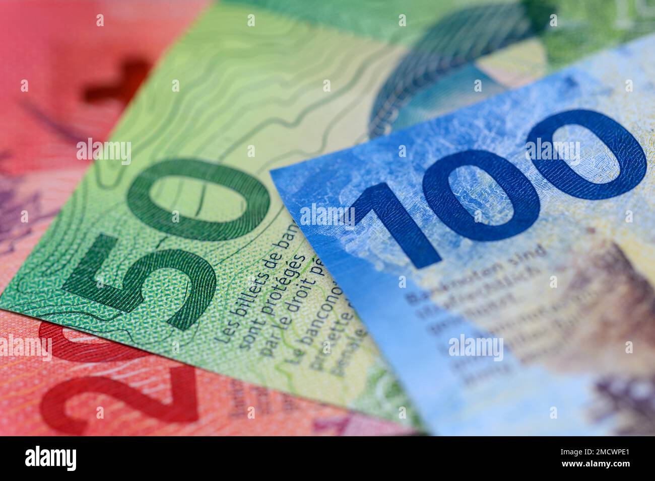 All Swiss Notes Swiss banknotes, banknotes, Switzerland Stock Photo - Alamy