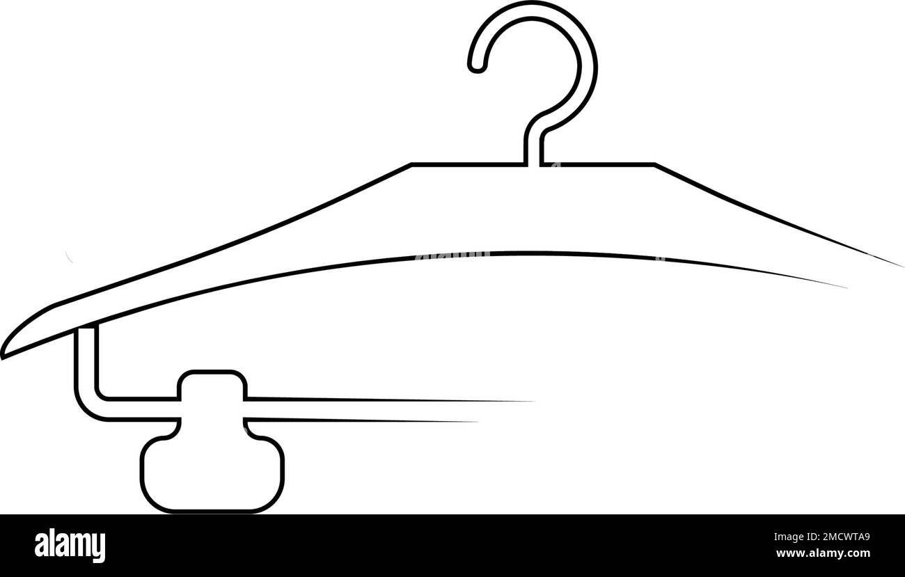 Hanger Logo Flat Design Vector Template Stock Vector Image Art Alamy