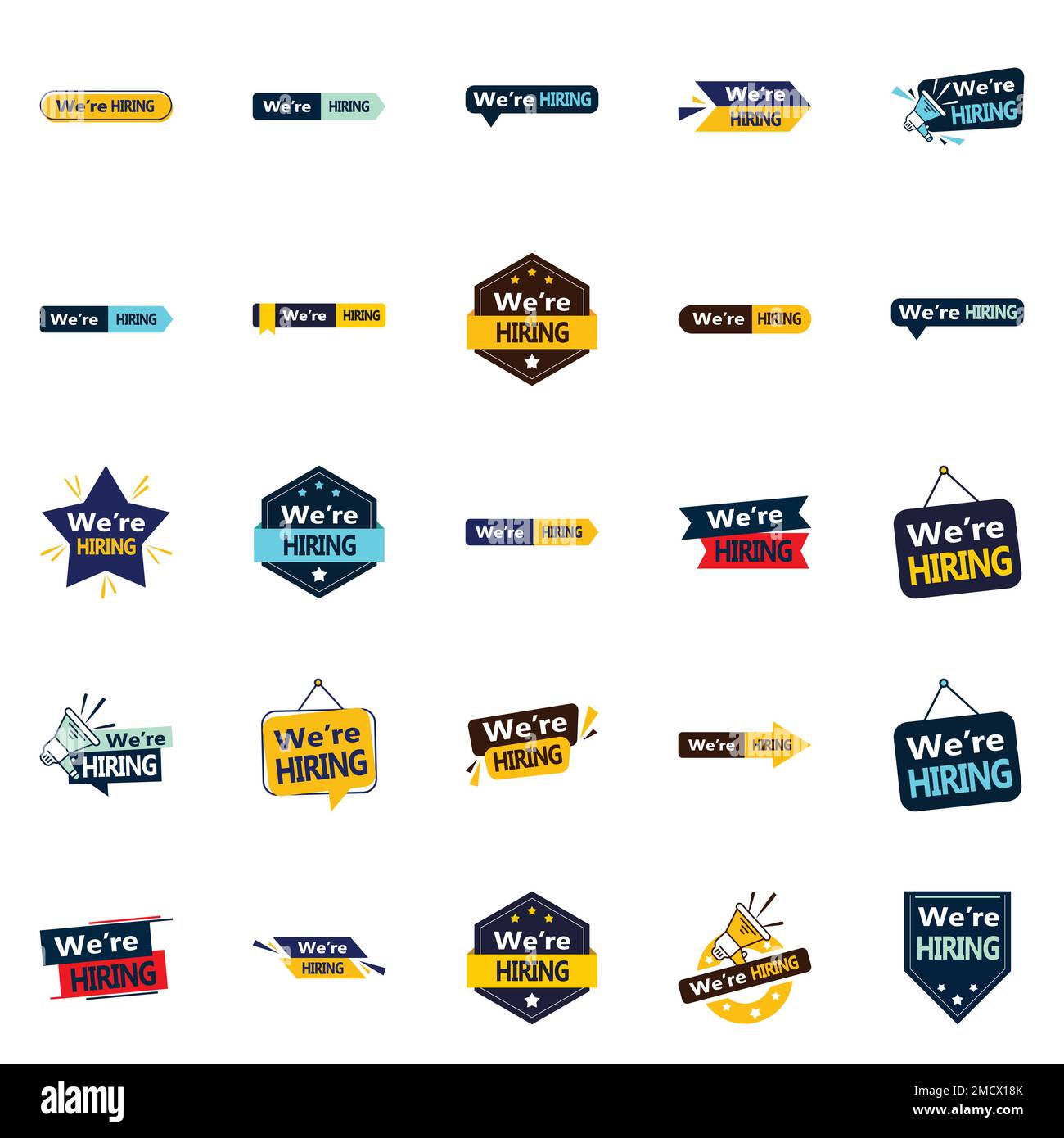 25 We're Hiring Vector Graphics to Make Your Job Openings More