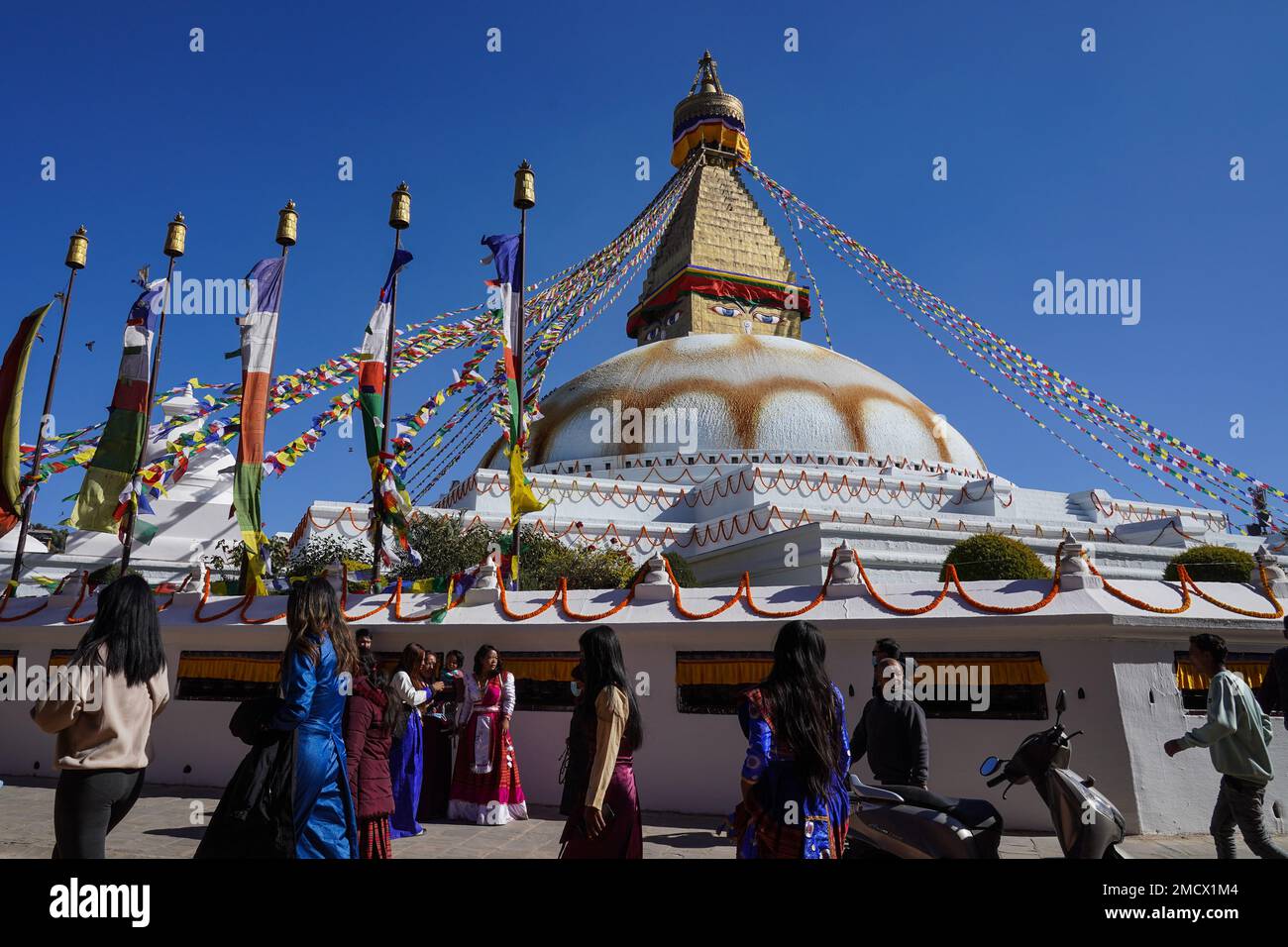 Kathmandu, Nepal. 22nd Jan, 2023. People from the Tamang community