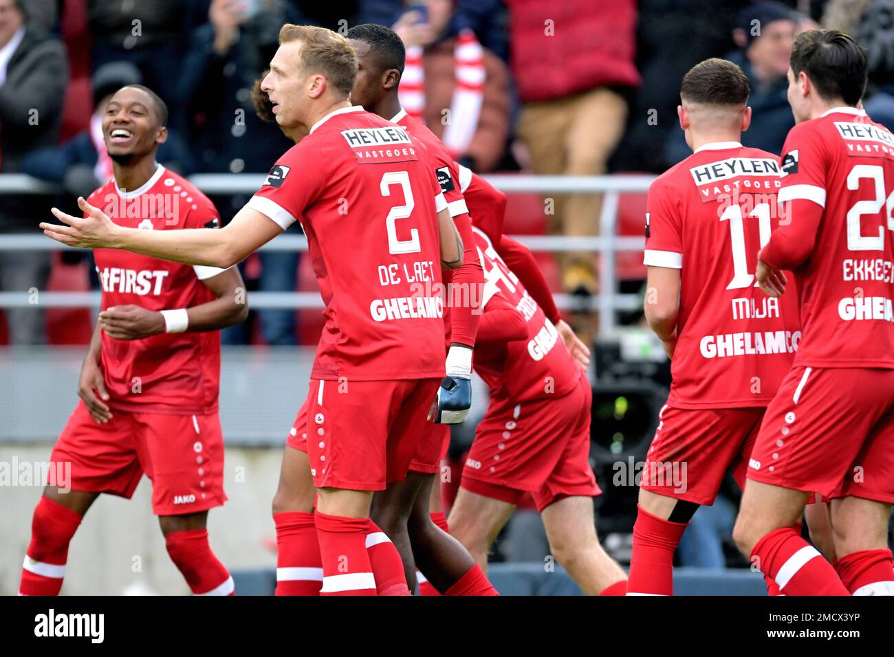 ANTWERP Royal Antwerp players celebrate the 31 during the Belgian