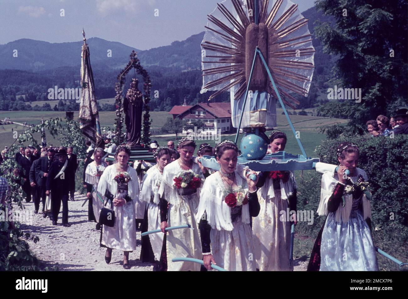 60s, Europe, holiday, pageant, procession, Corpus Christi, Corpus ...