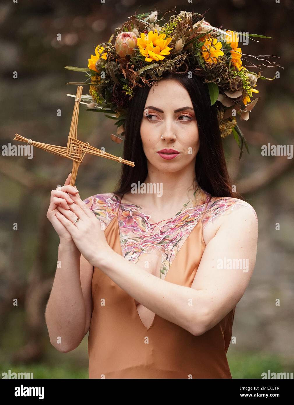 Model Bonnie Boux at Dublin Castle during the launch of 'Brigit Dublin