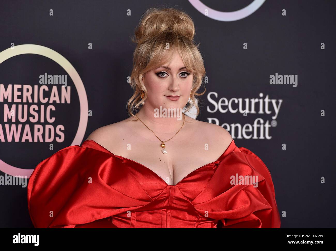 Brittany Broski arrives at the American Music Awards on Sunday, Nov. 21