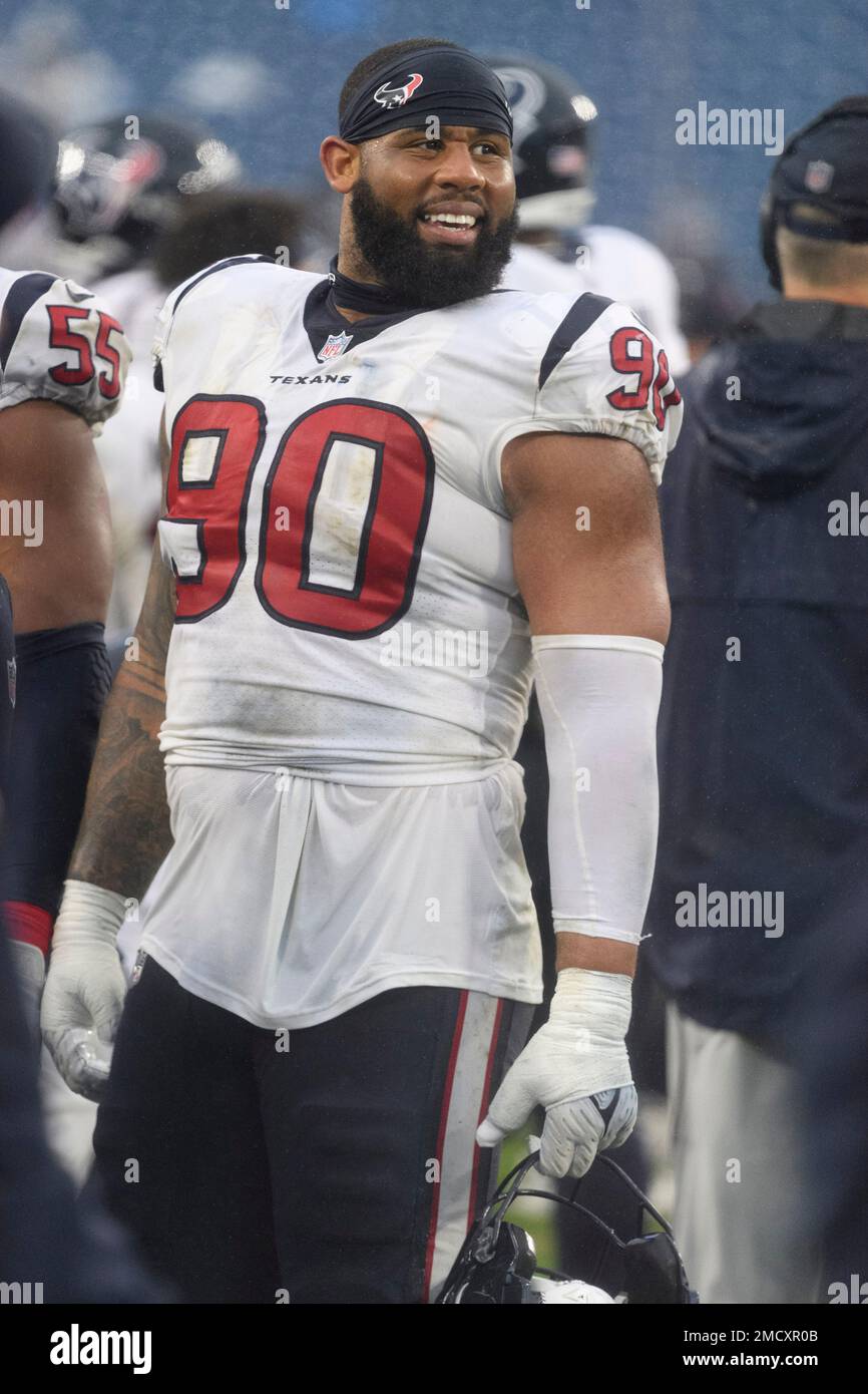 Houston Texans defensive tackle Ross Blacklock (90) stands on the ...