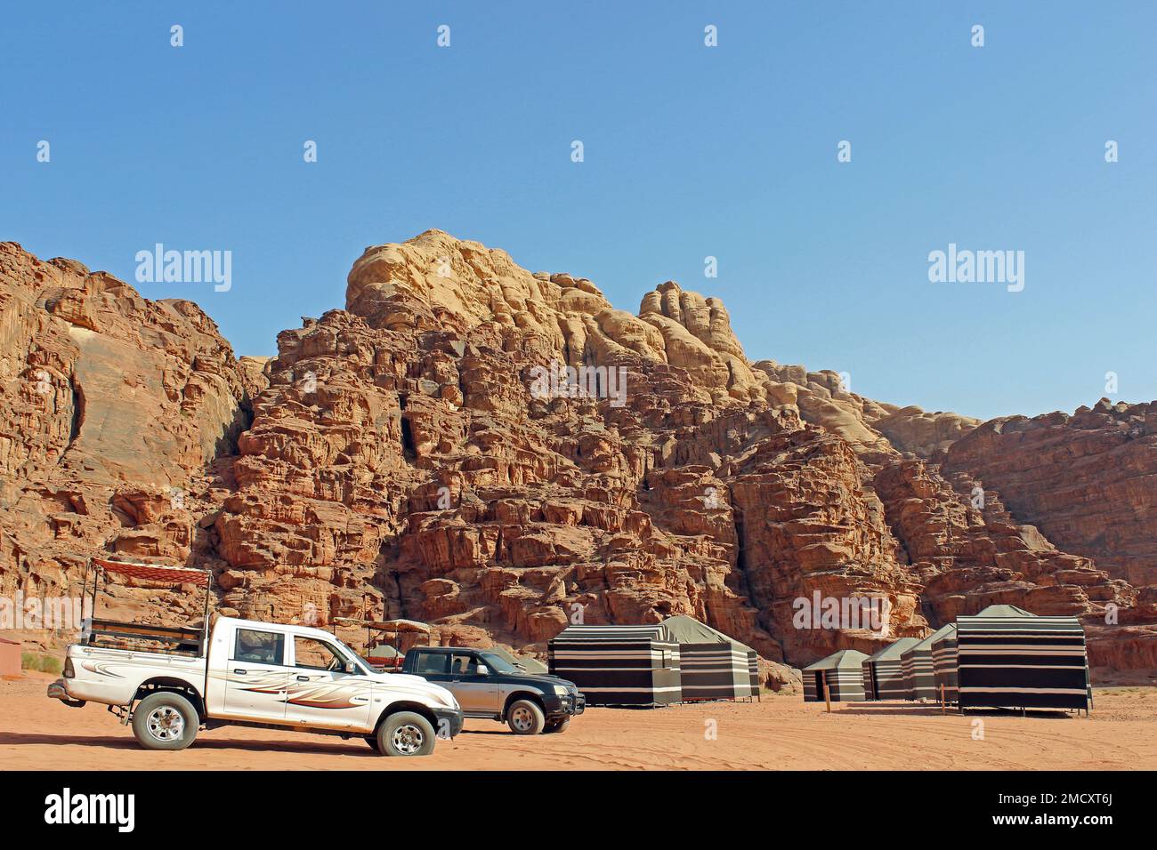 Wadi Rum Camp Stock Photo
