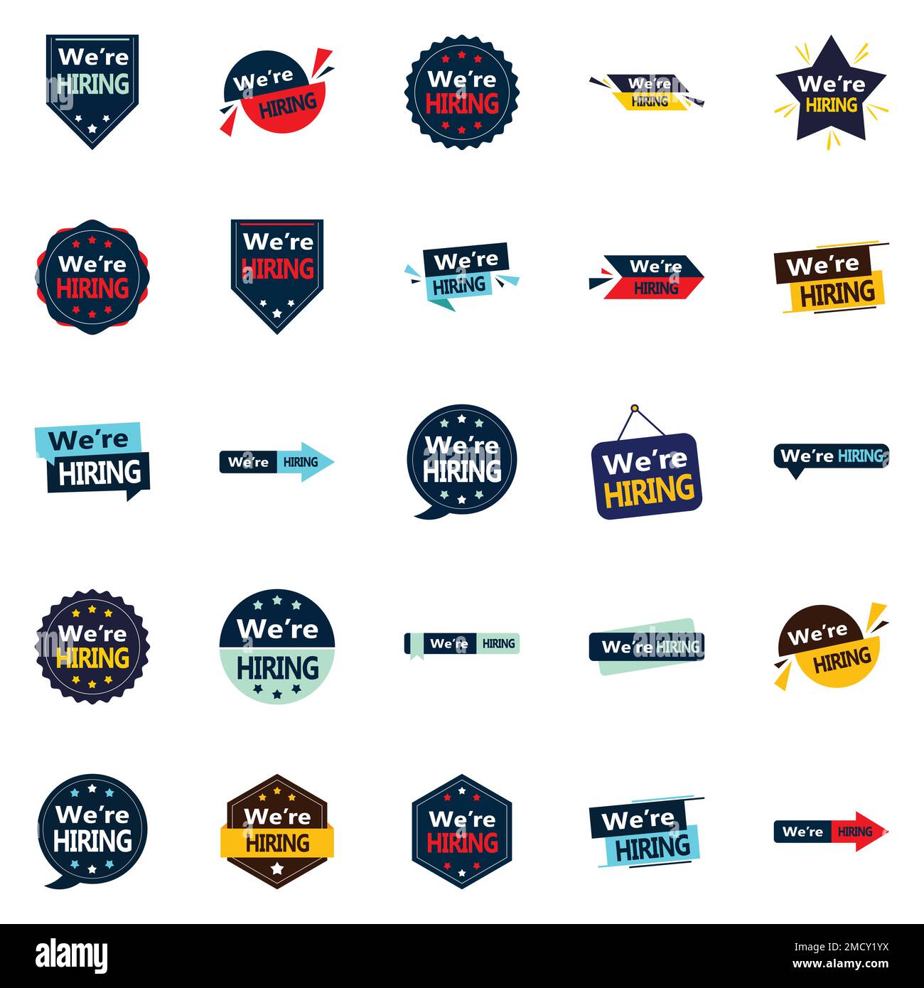 We're Hiring 25 High quality Vector Images for your job openings Stock