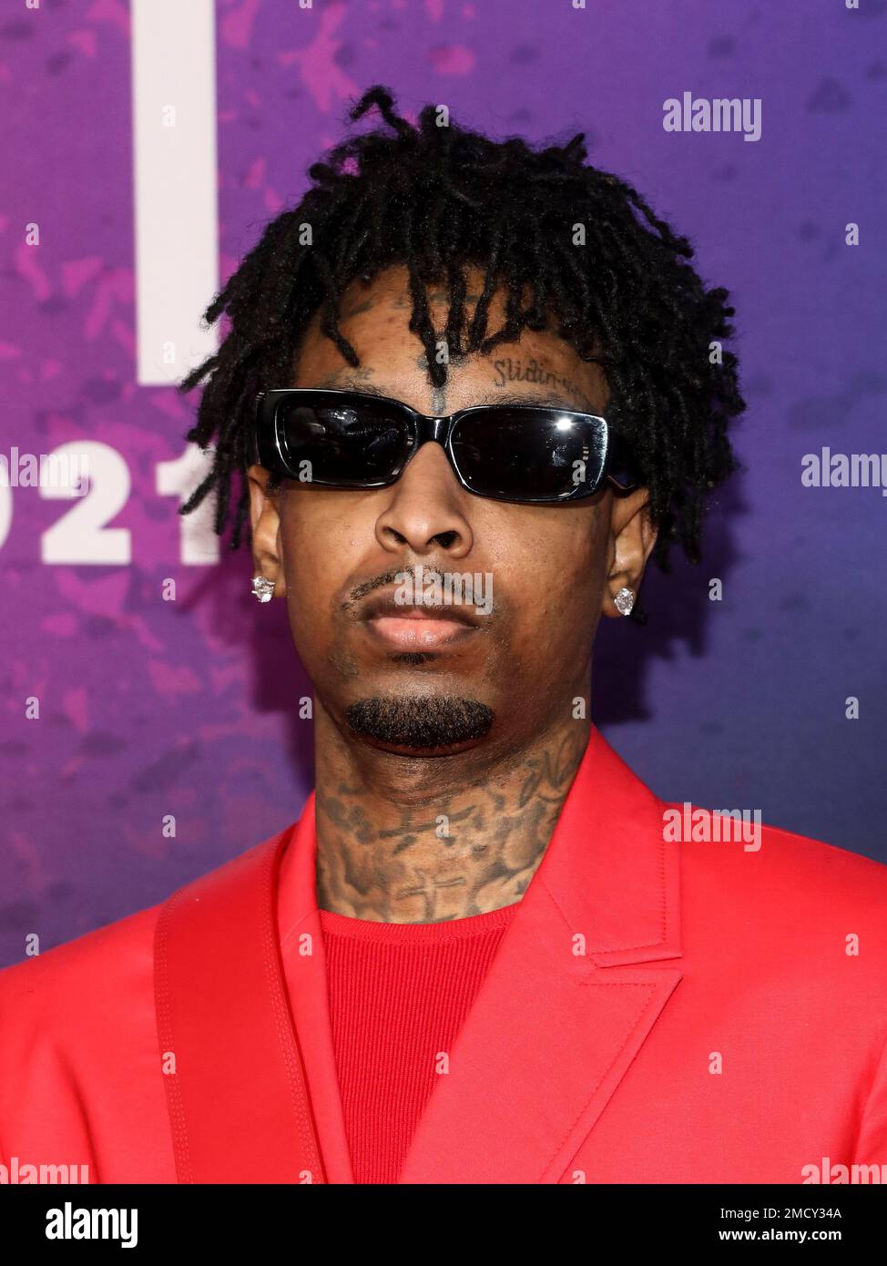 Recording artist 21 Savage attends 2021 Soul Train Awards red carpet at  Adam Clayton Powell State Plaza on Saturday, Nov. 20, 2021, in New York.  (Photo by Andy Kropa/Invision/AP Stock Photo - Alamy