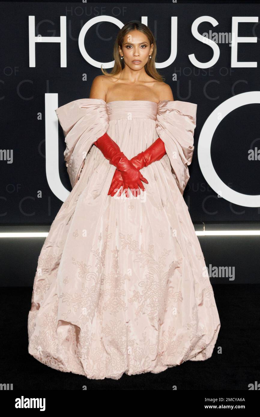 Lesley-Ann Brandt arrives at "The House of Gucci" LA premiere at the  Academy Museum of Motion Pictures on Thursday, Nov. 18, 2021, in Los Angeles.  (Photo by Willy Sanjuan/Invision/AP Stock Photo -