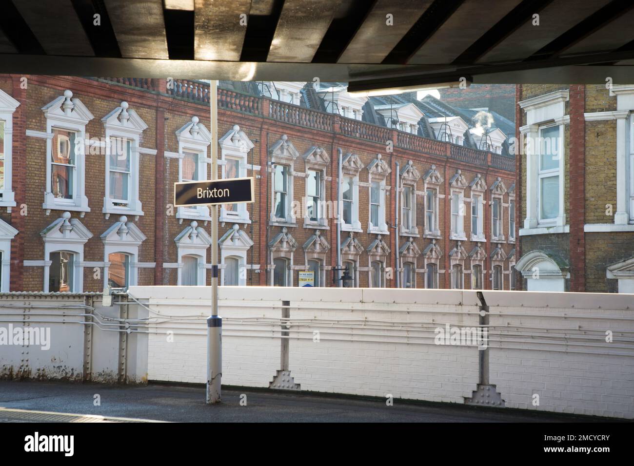 Brixton Station London and Electric Avenue Stock Photo Alamy