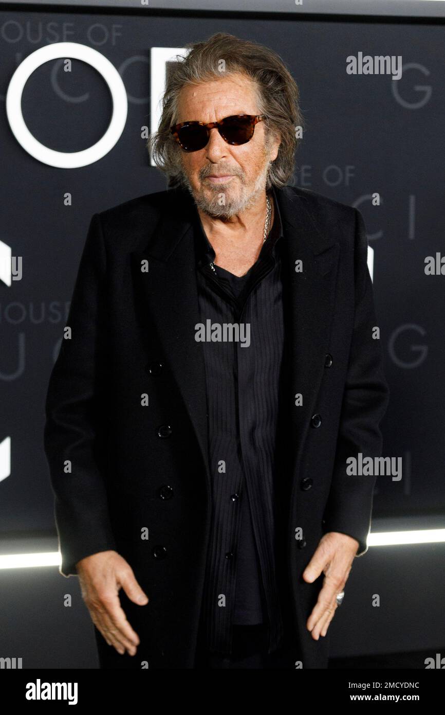 Al Pacino arrives at "The House of Gucci" LA premiere at the Academy